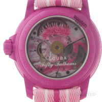 Blancpain x Swatch Fifty Fathoms Pink Ocean - Original mit Zertifikat
