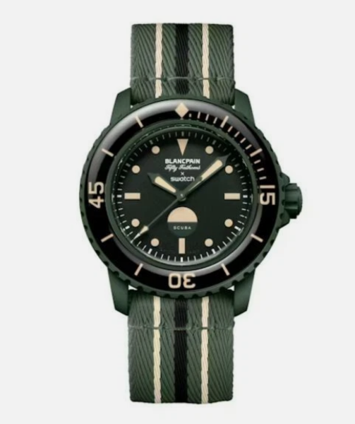 Blaincpain x Swatch Fifty Fathoms l Green Abyss