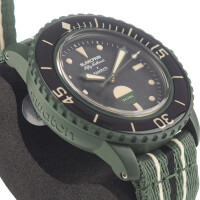 Blancpain x Swatch Fifty Fathoms Green Abyss - Original mit Zertifikat