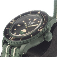 Blancpain x Swatch Fifty Fathoms Green Abyss - Original mit Zertifikat
