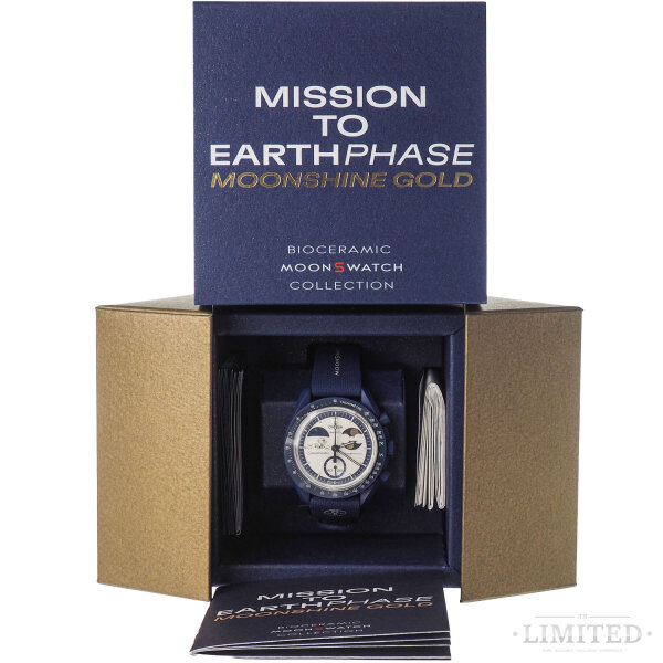 Swatch x Omega Mission to Earthphase Harvest Moon "Snoopy" Moonshine Gold