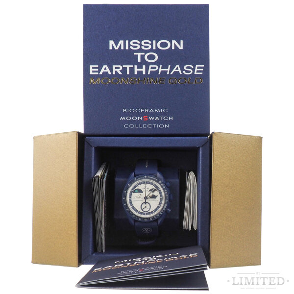 Swatch x Omega Mission to Earthphase Hunter Moon "Snoopy" Moonshine Gold