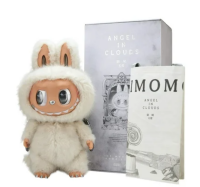 POPMART Labubu The Monsters Zimomo Angel in Clouds Figur...