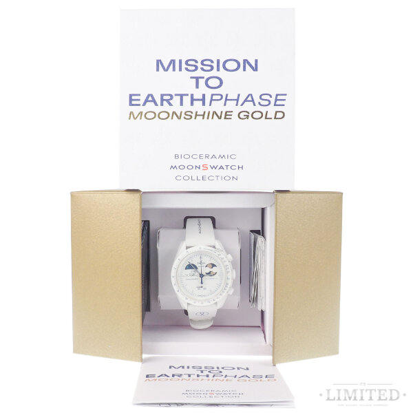 Swatch x Omega Mission to Earthphase Cold Moon "Snoopy" Moonshine Gold
