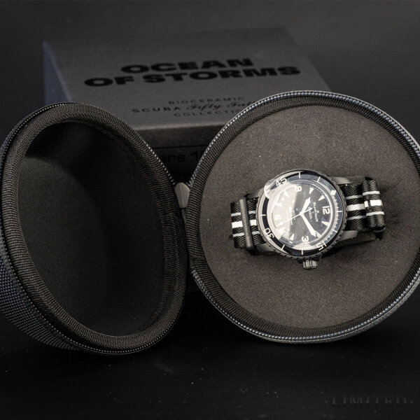 Blaincpain x Swatch Fifty Fathoms Ocean of the Storms- Original mit Zertifikat